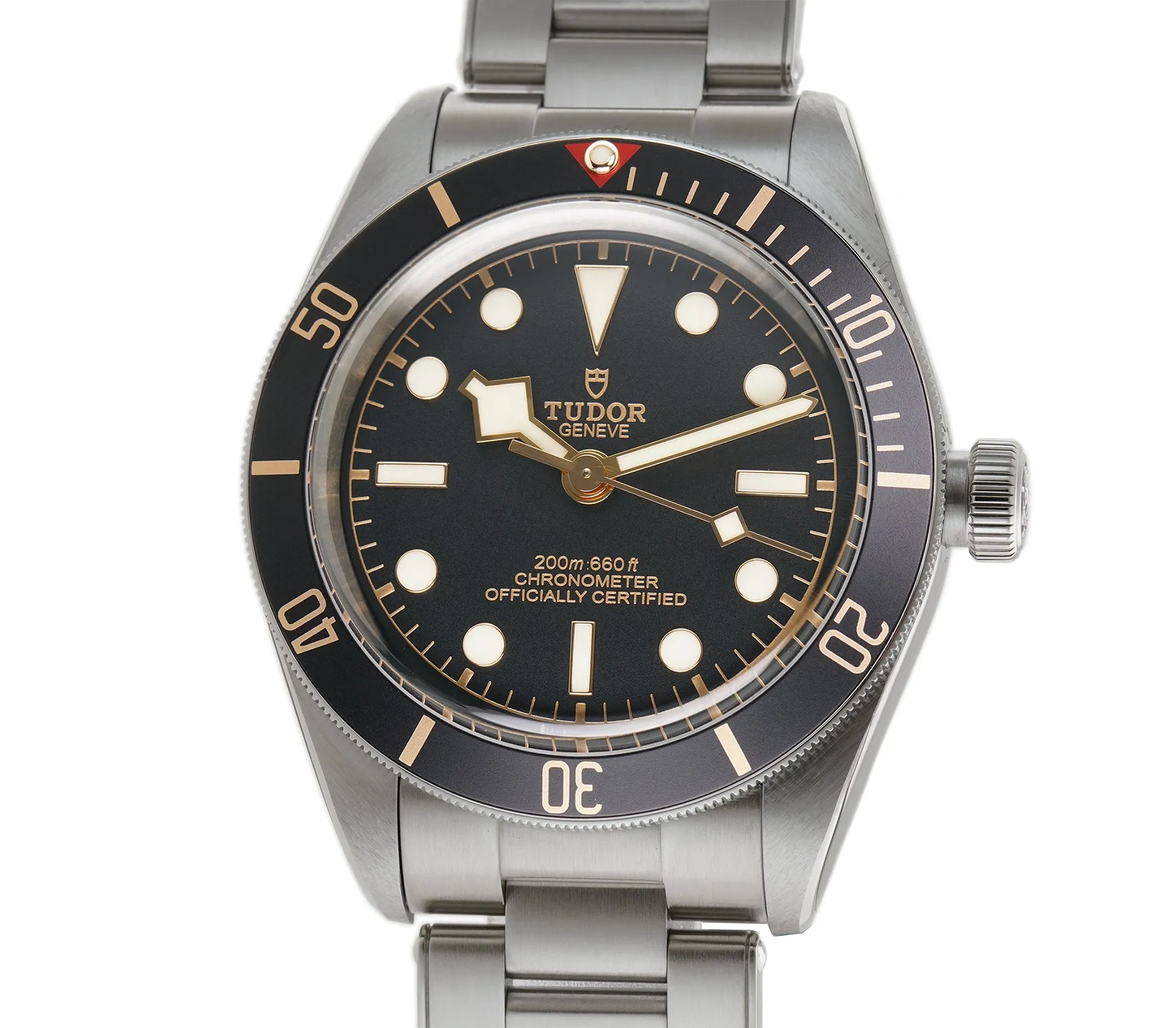 Fifty-Eight Steel 39mm Black Dial On Bracelet
