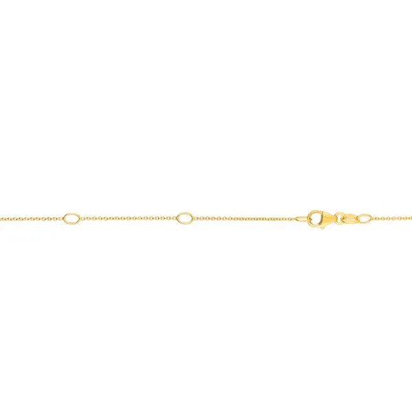 10K Gold 0.97mm Double Extendable Cable Chain ZEERF025-18