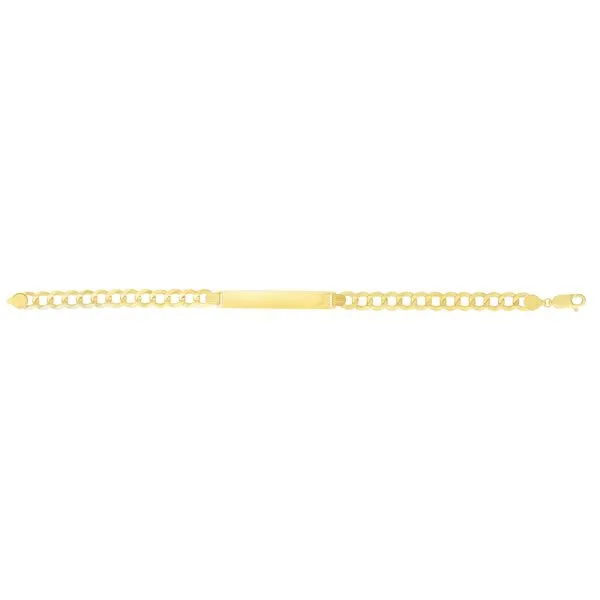 10K Gold 6.7mm Curb ID Bracelet ZRC10117-0850