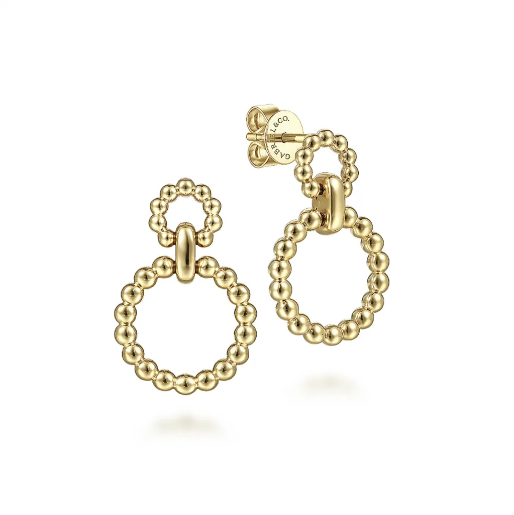 Gabriel & Co. Bujukan Bead Circle Drop Earrings