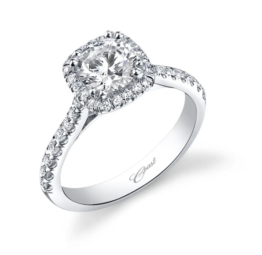 Coast Diamond Fishtail Halo Ring Mounting