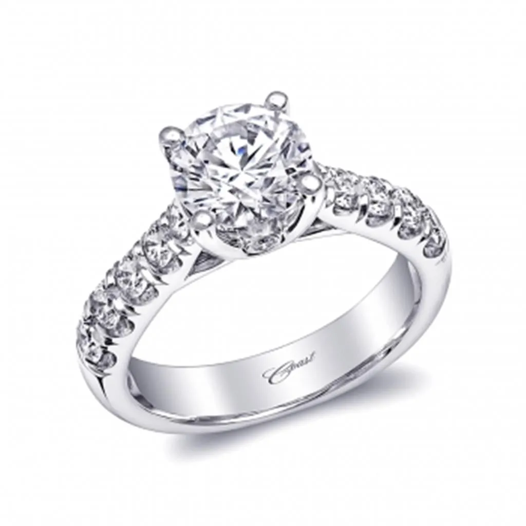 Coast Diamond Fishtail Prong Wide Ring Mounting