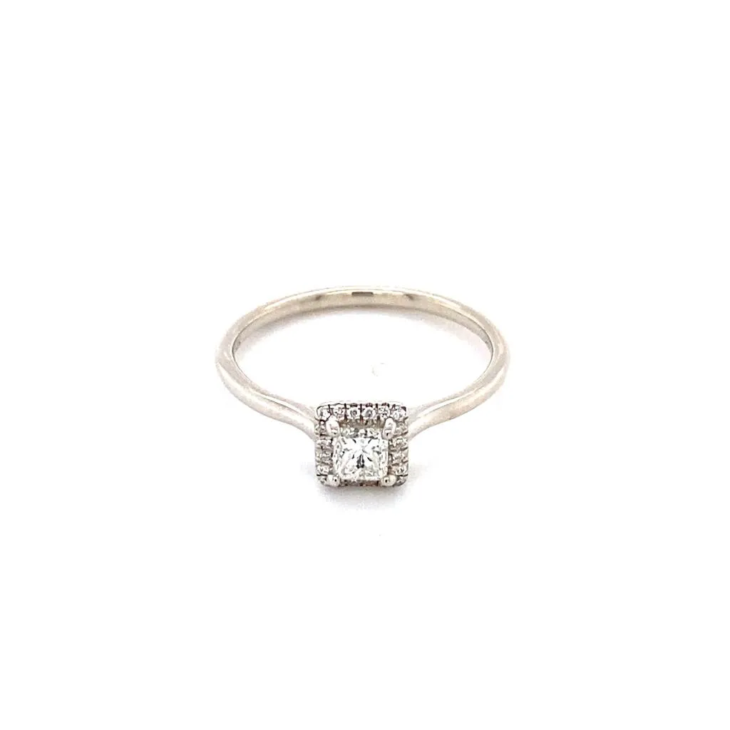 Coast Diamond Princess Halo Engagement Ring