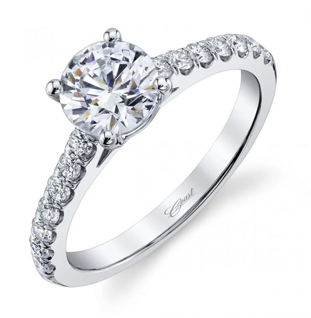 Coast Diamond Fishtail Set Diamond Ring Mounting
