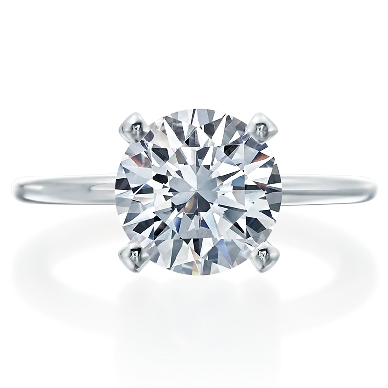 Mark Patterson Diamond Accented Prong Solitaire Engagement Ring (Setting Only)