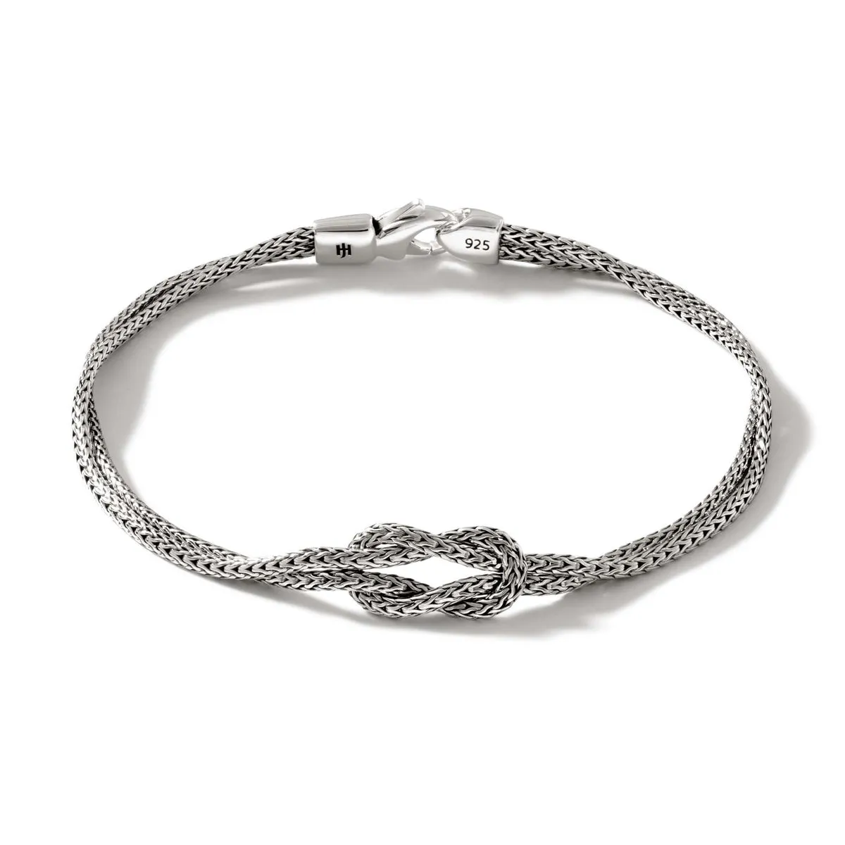 Love Knot Silver Chain Double Row Bracelet by John Hardy