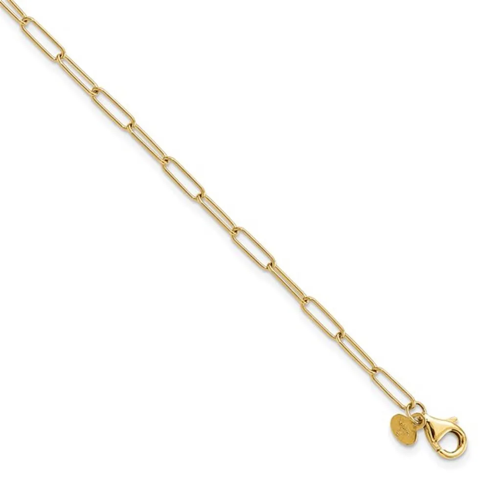14K Yellow Gold Fancy Link Anklet LF1608Y-10