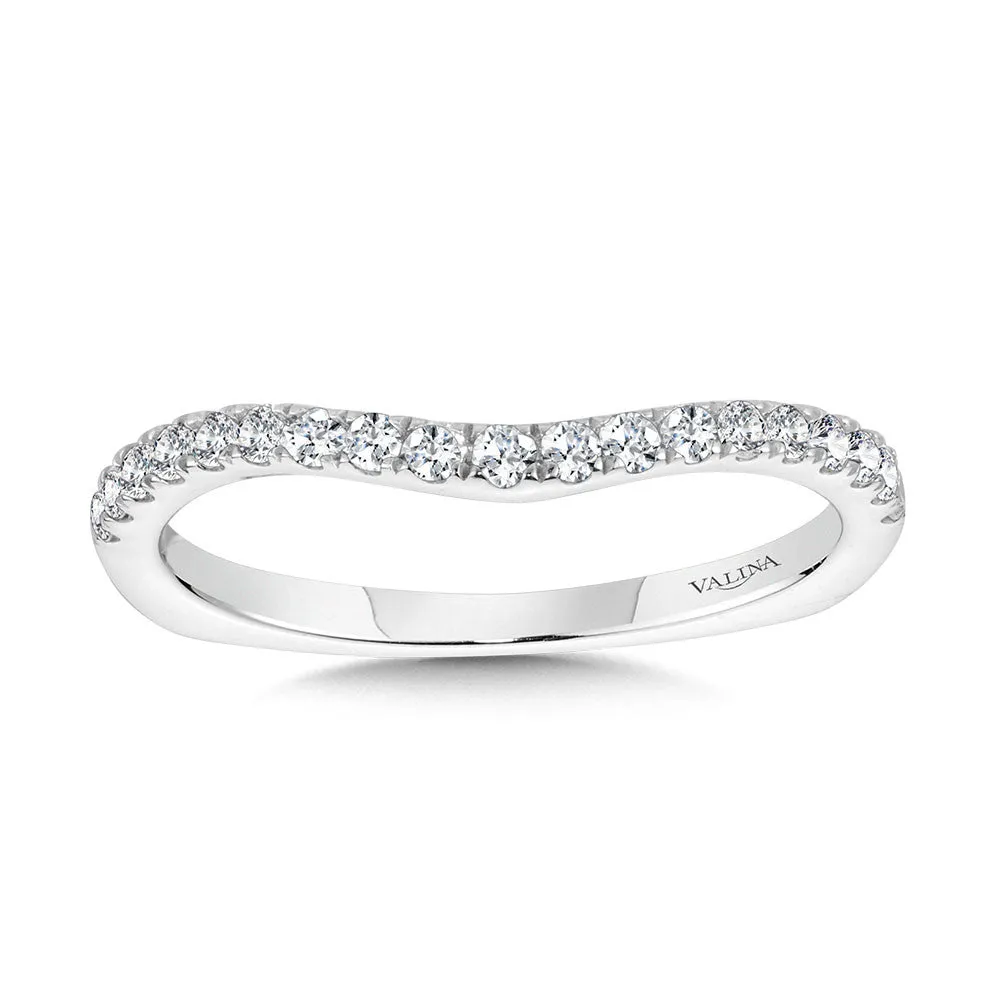 CURVED DIAMOND WEDDING BAND R2252BW