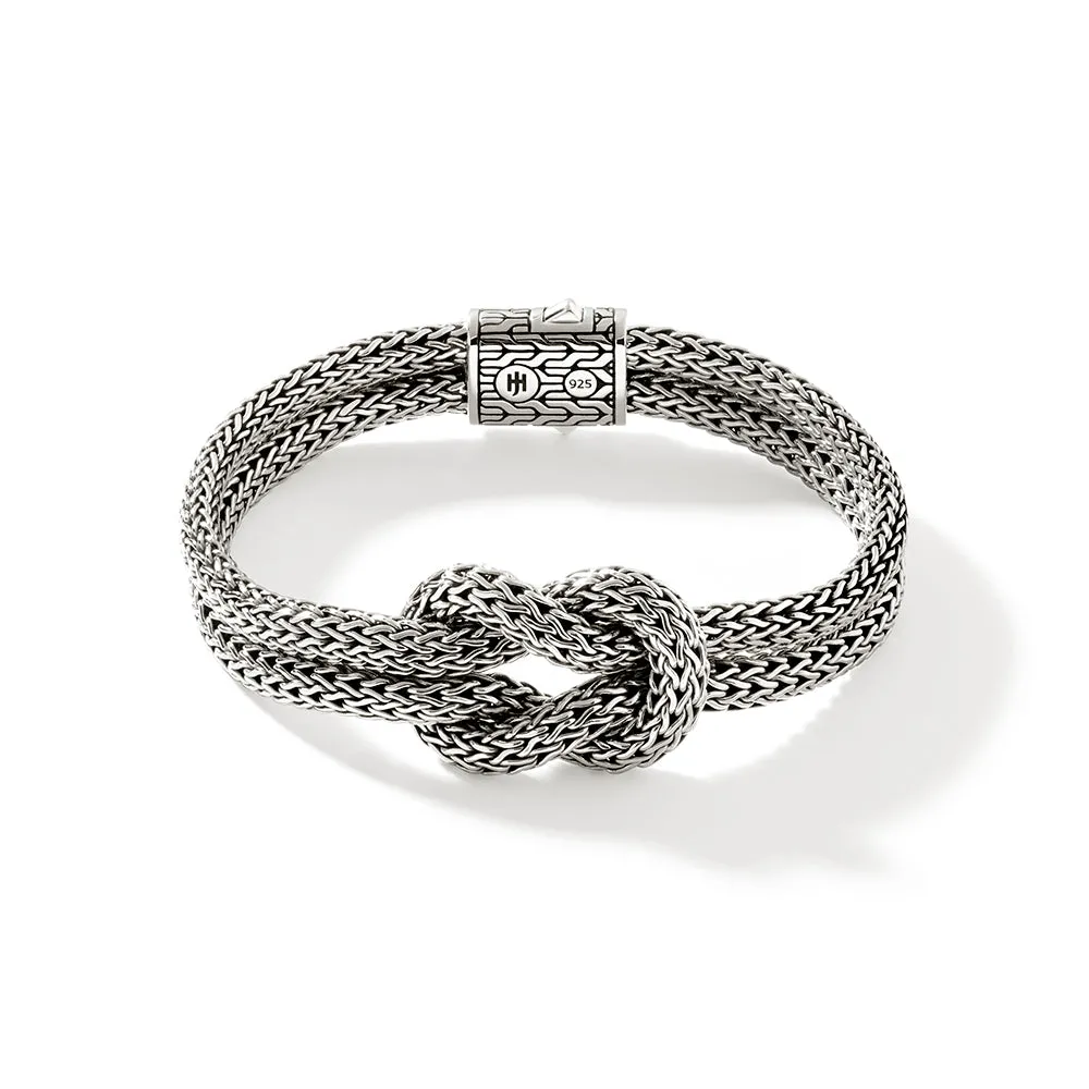 Love Knot Silver Double Row Bracelet by John Hardy