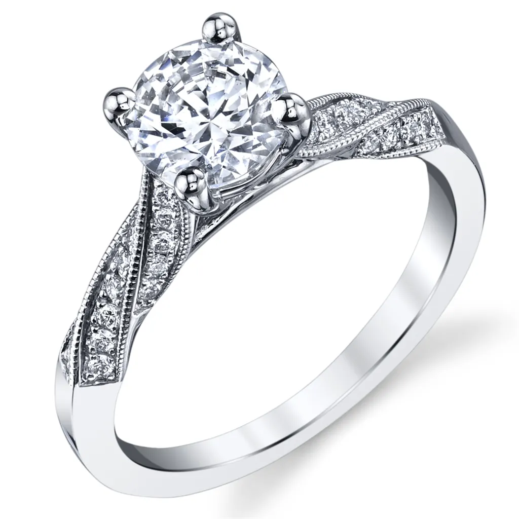 Coast Diamond Milgrain Contemporary Twist Ring Mounting