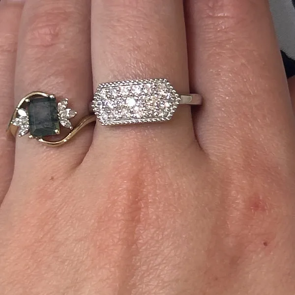 Silver Lab Grown Diamond Fashion Ring 192-00129