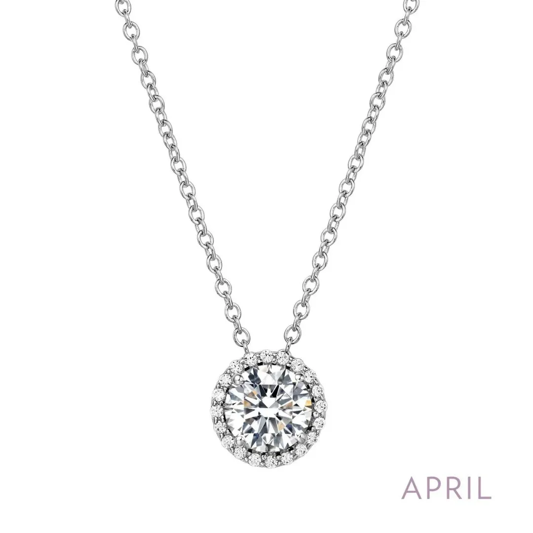 Simulated Diamond Birthstone Pendant by Lafonn
