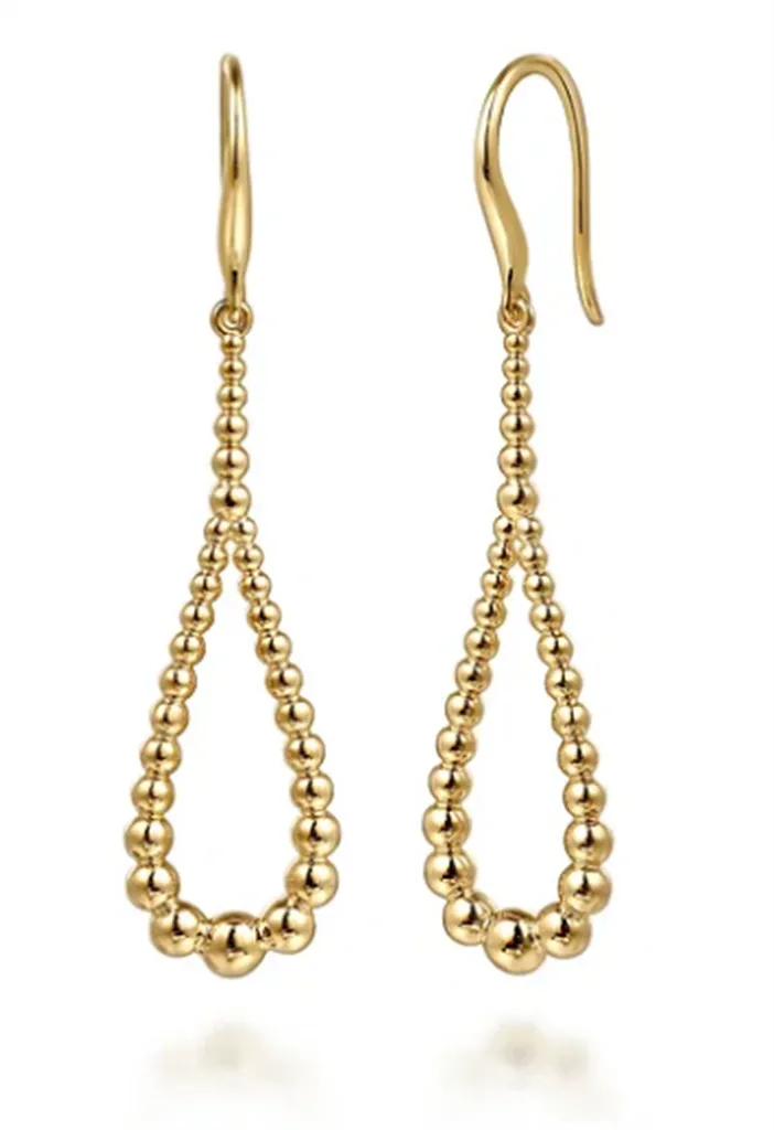 Gabriel & Co Lady's Bujukan Teardrop Dangle Earrings
