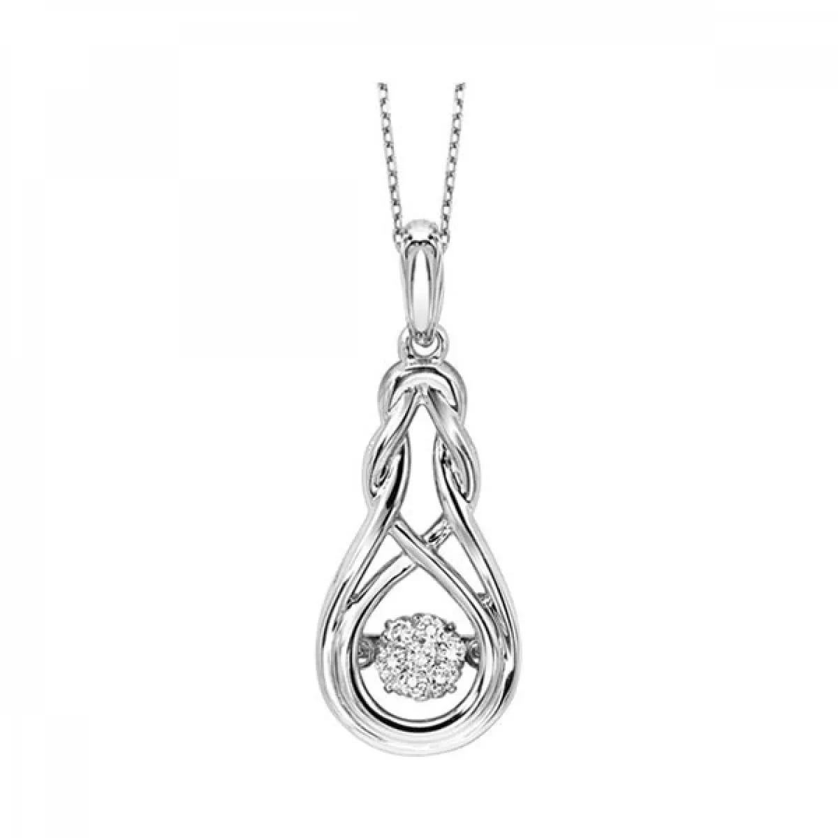 Diamond Knot Necklace