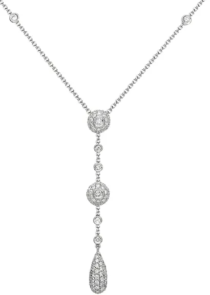 Diamond Pendant, 1.16 Carat Round Diamonds on 18K White Gold