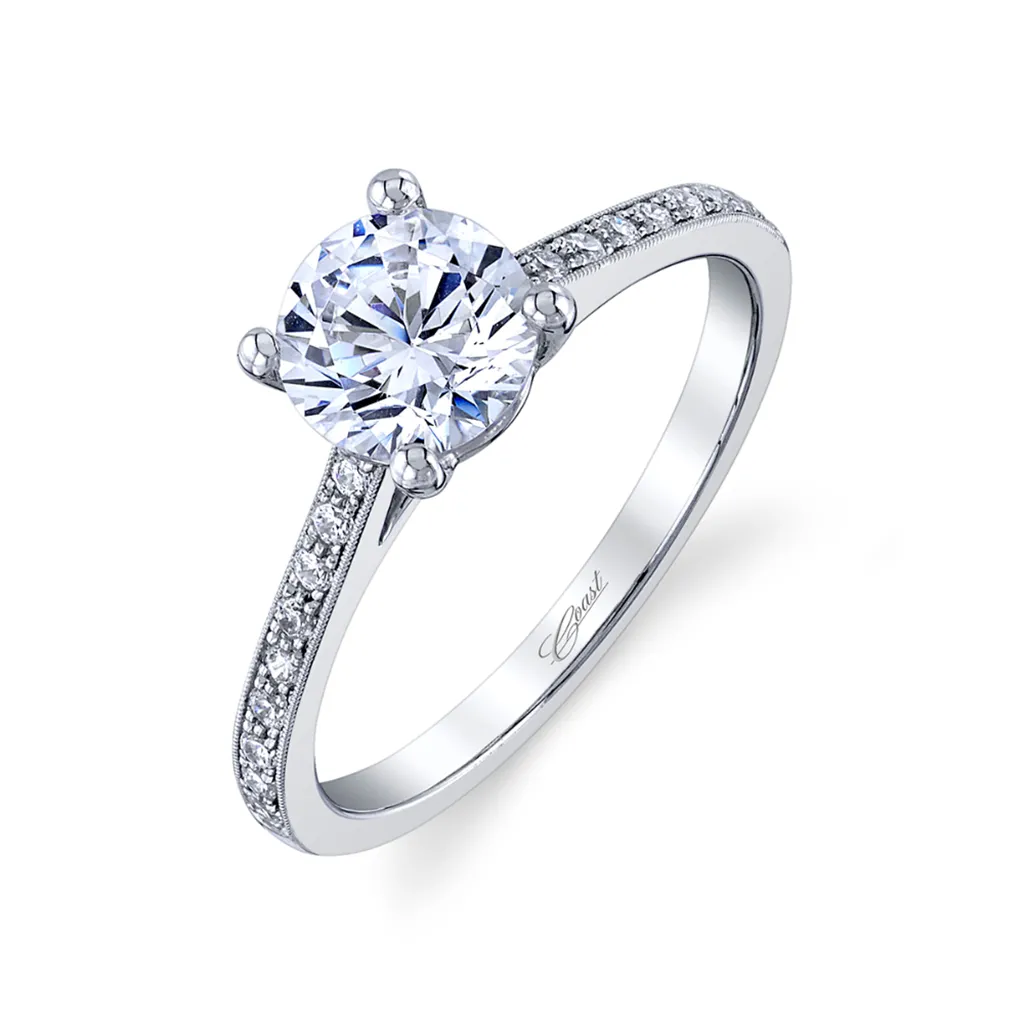 Coast Diamond Milgrain Diamond Ring Mounting