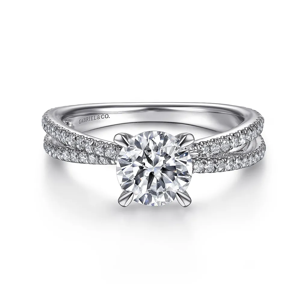 Gabriel & Co. Eisley - Split Shank Diamond Engagement Ring Mounting