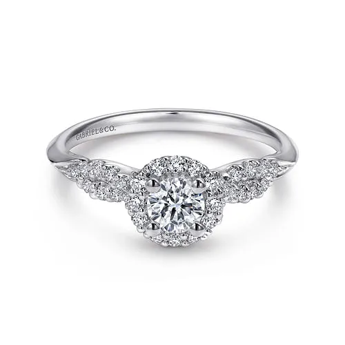 White Gold Diamond Semi Mount Ring
