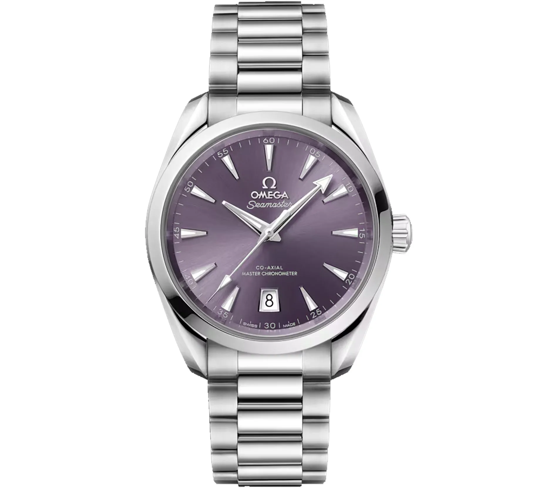 38mm Aqua Terra 150M Shades Steel Lavender Dial