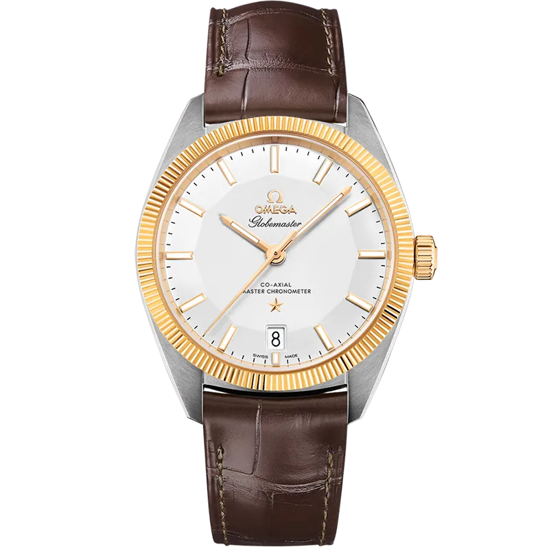 Omega Constellation Globemaster 39 mm Silver Dial 18k Yellow Gold and Stainless Steel Strap 130.23.39.21.02.001