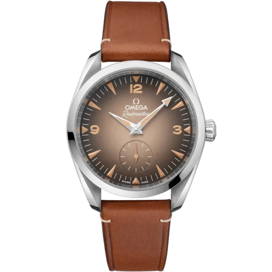 Omega Seamaster Railmaster 38 mm, steel on leather strap Self Winding Watch 235.12.38.20.13.001