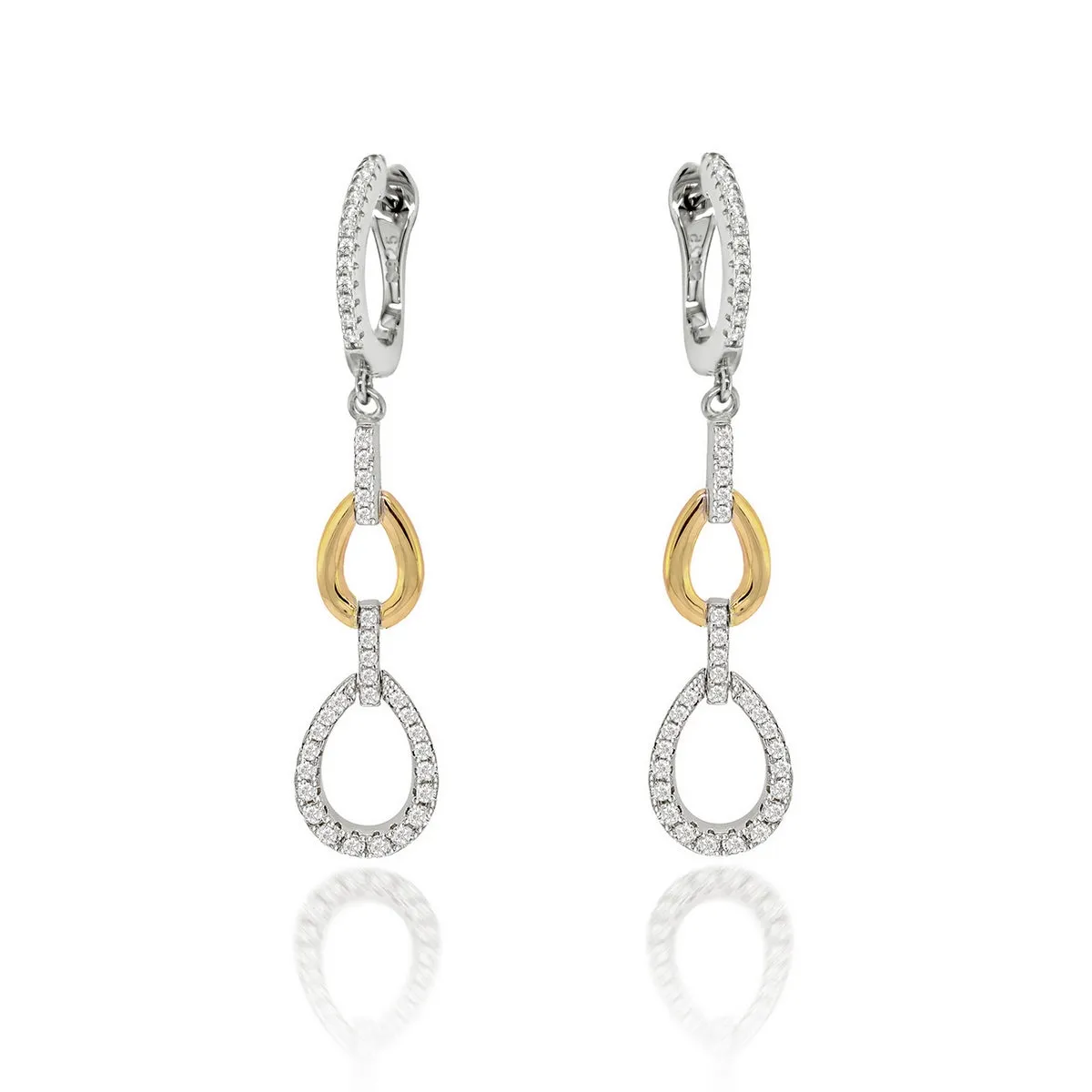 silver montecarlo earrings