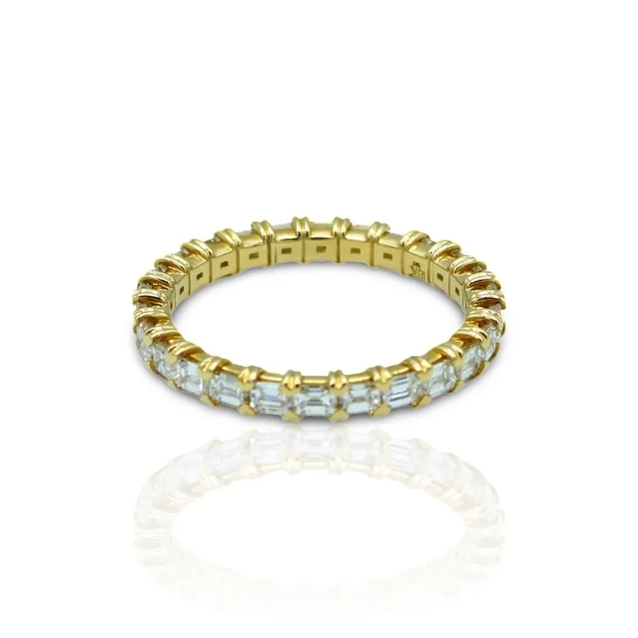 Diamond Eternity Ring, 1.38 Carat on 18k Yellow Gold 65794