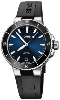 01 733 7731 4135-07 4 18 64FC Oris Aquis Date 36.5mm Ladies Watch
