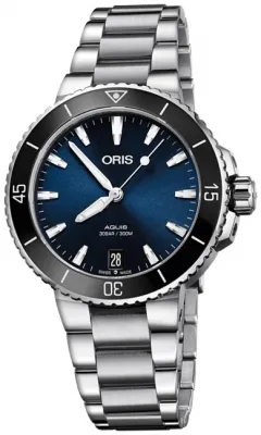 01 733 7731 4135-07 8 18 05P Oris Aquis Date 36.5mm Midsize Watch