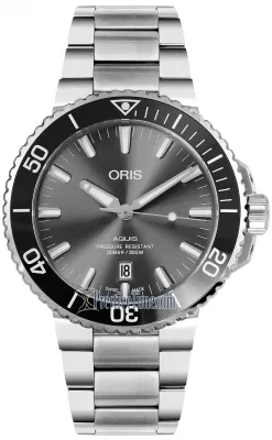 01 733 7730 7153-07 8 24 15PEB Oris Aquis Date 43.5mm Mens Watch