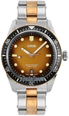 01 733 7707 4356-07 8 20 17 SUNSET Oris Divers Sixty-Five 40mm Mens Watch