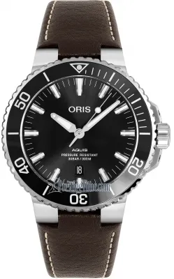 01 733 7730 4134-07 5 24 10EB Oris Aquis Date 43.5mm Mens Watch