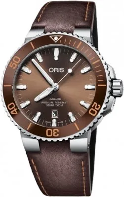 01 733 7730 4152-07 5 24 12EB Oris Aquis Date 43.5mm Mens Watch