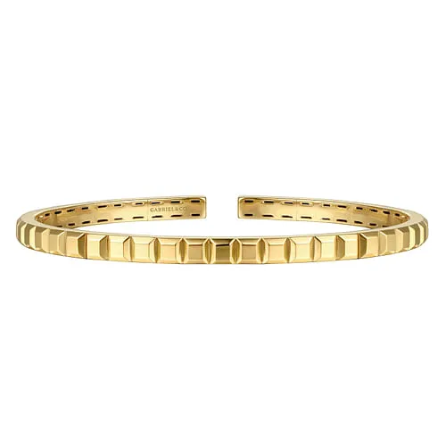 14K Yellow Gold Split Bangle Bracelet by Gabriel