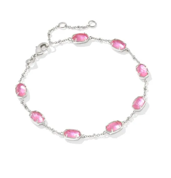Emilie Silver Azalea Illusion Link Bracelet by Kendra Scott