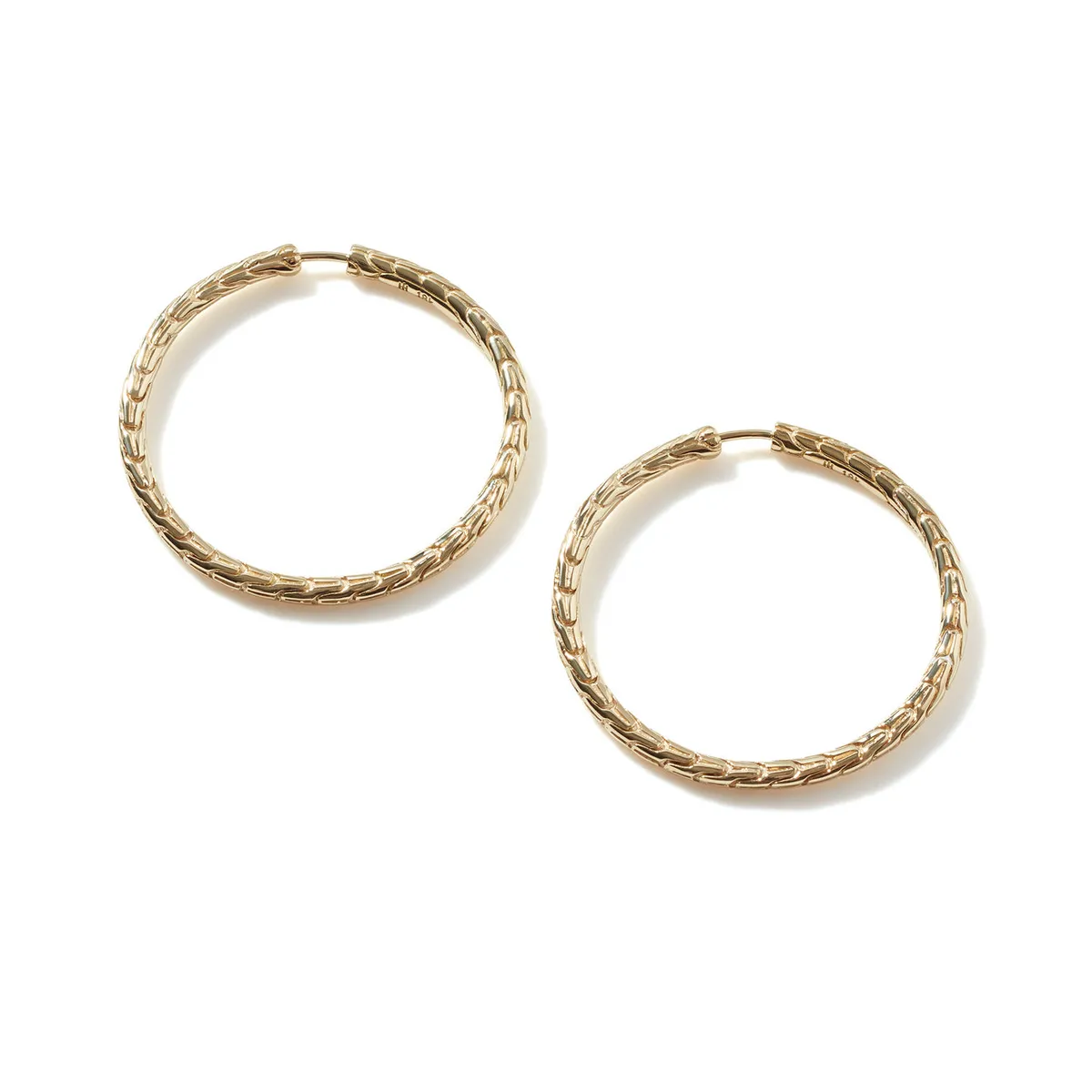Essentials 18K Gold Hoop Earrings with Full Closure by John Hardy