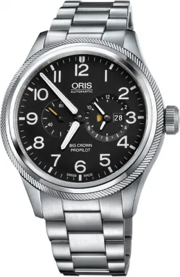 01 690 7735 4164-07 8 22 19-1 Oris Big Crown ProPilot Worldtimer Mens Watch
