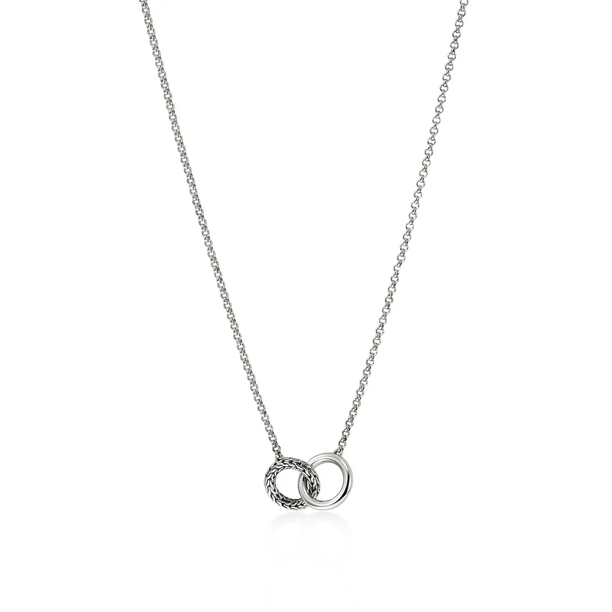 Essentials Silver Mini Rolo Chain Interlinking Necklace by John Hardy