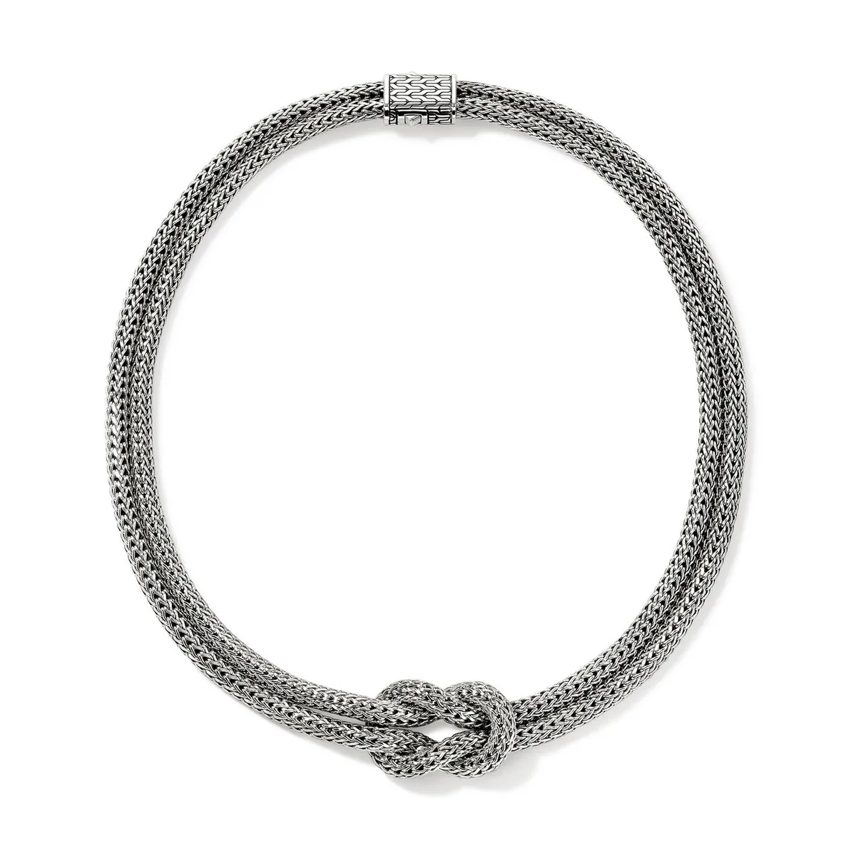 Love Knot Silver Double Chain Necklace by John Hardy