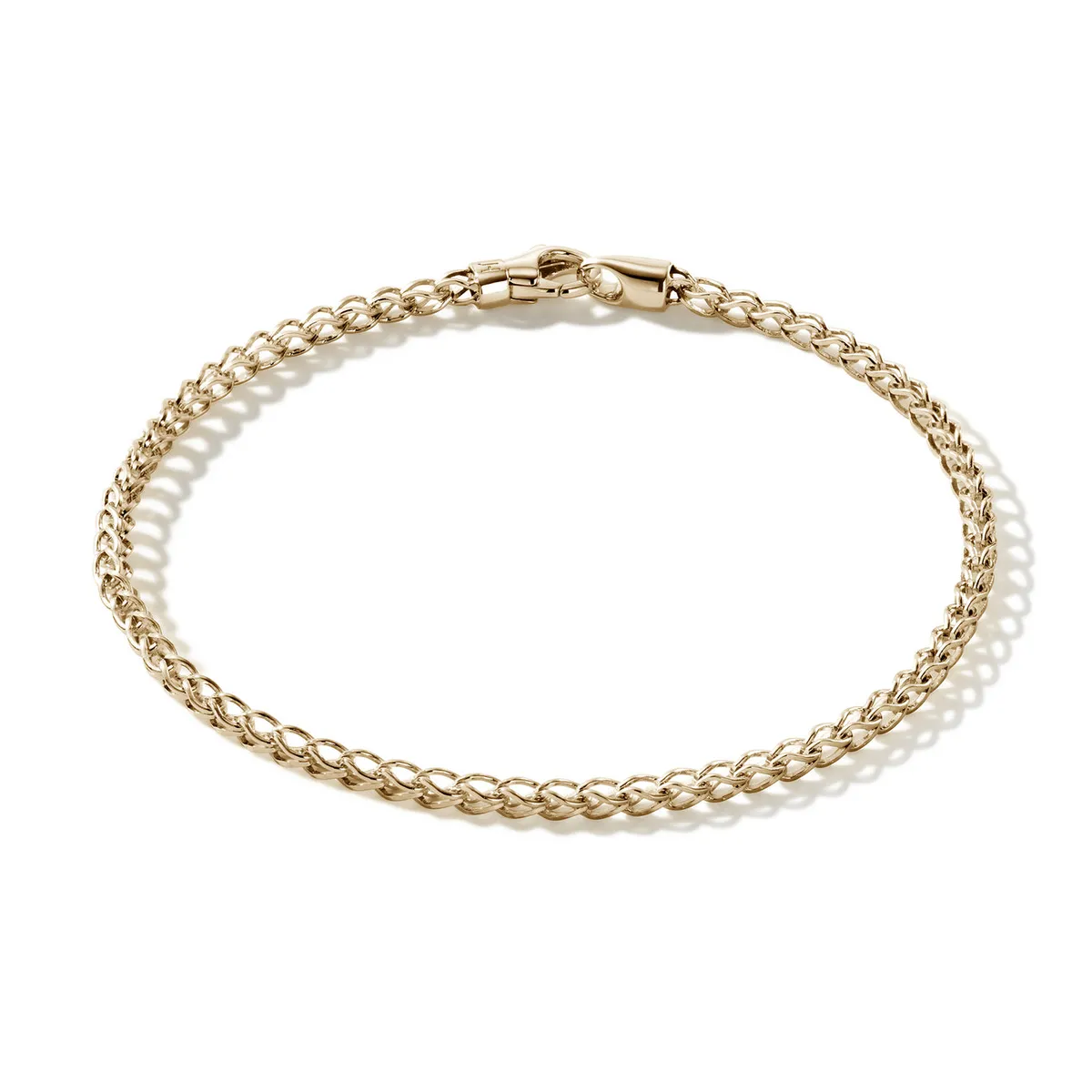 Chains Surf 14K Gold 2.3mm Surf Chain Bracelet with Lobster Clasp Sz S by John Hardy