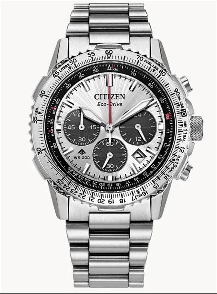 "Promaster Navihawk" Silver Stainlesssteel Men's Watch with a Silver-t